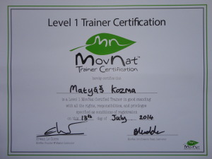 MovNat certifikát Level I 2